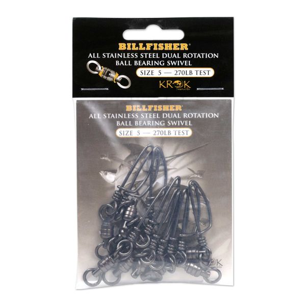 Billfisher KBBSS270-10PK Krok BB Fishing Swivels