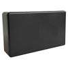 Matt Black Screwless Double Blanking Plate & 32mm Black Surface Pattress Back Box