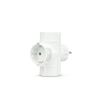 Garza 430001 Base Multipla con Adattatore, Bianco, 3 Tomas