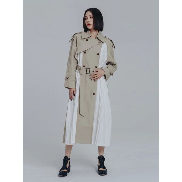 Inspectah Pleated Trench Coat - S