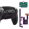 eXtremeRate Back Paddles FPS RISE Plus MAX Kit with Clicky Trigger Stops & Rubberized Grip for PS5 Controller BDM-030 040 050, Remappable Back Buttons Kit for PS5 Controller - Black - NO Controller