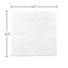 JAM PAPER Medium Lunch Napkins - 6 1/2 x 6 1/2 - White - 50/Pack