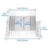 Baomain Aluminum Heat Sink SSR Dissipation for Single Phase Solid State Relay 10A - 100A