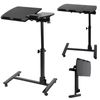 Rolling Laptop Desk Height Adjustable Angle OverBed Food Sofa Tray Table Stand