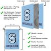 Spelman Jaguars Block S Garden Banner Flag