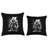 Muscular Rhino Throw Pillow