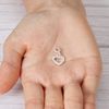 Philip Jones Open Heart Charm Created with Zircondia® Crystals