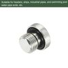 YOKIVE 3 Pcs M10 x 1 Pipe Plug, Male Thread Internal Hex Head Socket Pipe Fitting Plug | Pipe Accessories, Great for Terminate Pipe Ends (Silver)