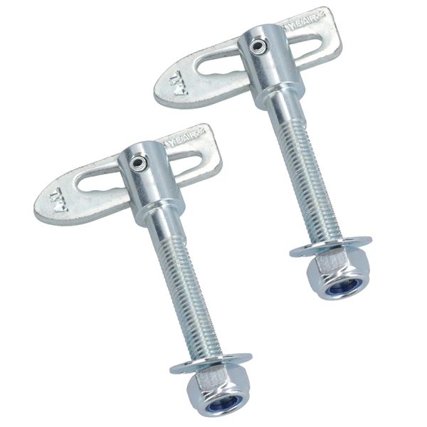 Antiluce Drop Catch Anti-Luce Fasteners M12 x 64mm Tail Gate Trailers Gates 2pc