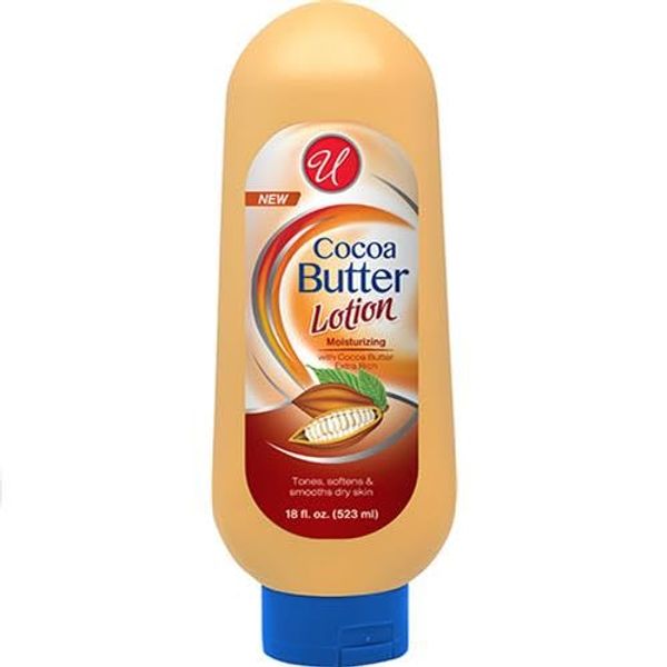 Cocoa Butter Lotion, Tones, Softens, & smooths dry skin