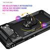 Google Pixel 6 Pro Case, 360° Rotating Metal Ring, Shock Absorption, Reinforced Corners (Black)