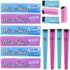 Wise Skies Blue & Pink Rolling Paper Bundle Package Rolling Tips