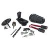 Aerocatch 125-2000 Below Panel Flush Non-Locking Hood Latch and Pin Kit - Black, with Installation Kit