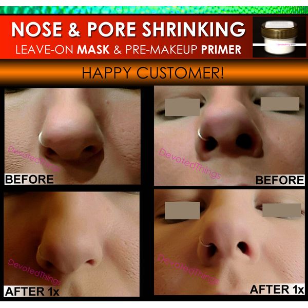 NOSE SHRINKING MASK & Pore Minimizing Primer Filler Makeup Trick Nose Job