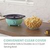 3 Quart Hot Air Popcorn Maker with Electric Stirring Mint Color