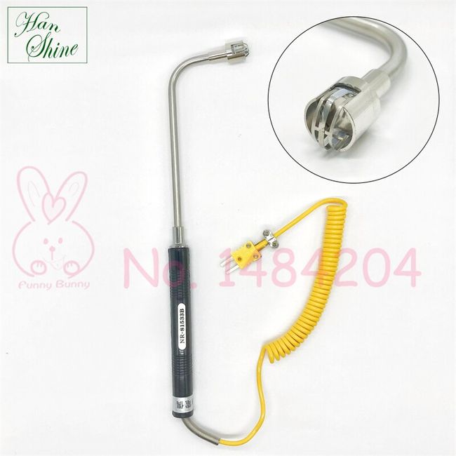 Digital Thermometer Type K Thermocouple Temperature Indicator 1310 with  Magnetic Probe Roller Surface Sensor