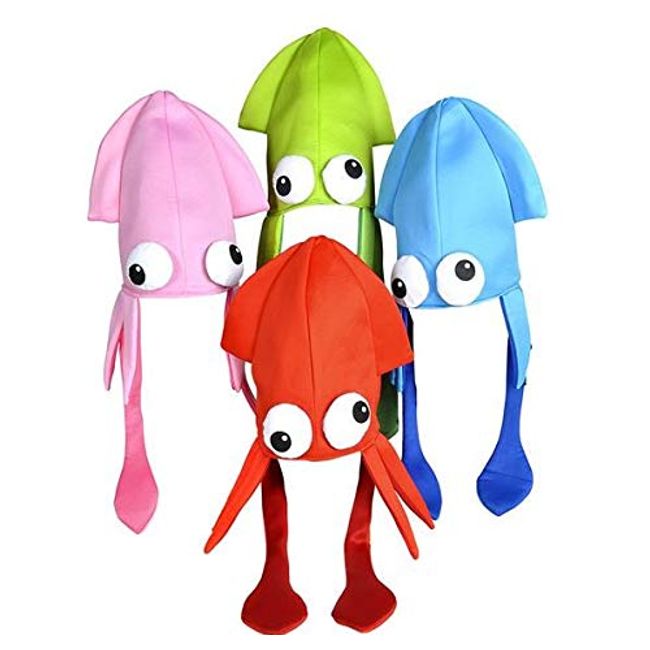 Squid Hat Party Accessory, Colors may vary