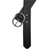 Urban Classics Small Ring Buckle Belt, Black/Silver, S