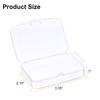 sourcing map 4pcs Component Storage Box 3.35" PP Electronic Organizer Box with Cover Hardware Containers Tools Boxes for Small Accessories