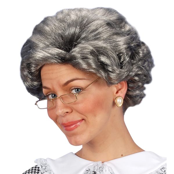 Agatha - Grey Wig for Fancy Dress Costumes & Outfits Accessory