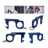 4PCS Contactless Clean Smart Key Copper/Brass No Touch Anti-Microbial Keychain