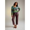 Sirdar Jewelspun Aran Knitting Pattern - 10718 Ladies Sweater
