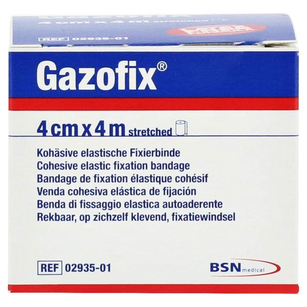 Gazofix Fixierbinde koh�siv 4cm x 4m Hautfarben, 1 St