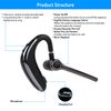 Wireless 5.0 Earpiece Noise Cancelling Headset Driving Trucker Earbuds Rotatable