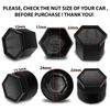 Biomar Labs Wheel Nut Covers Locking Bolt Caps Universal 17mm Blue Gloss NB 3