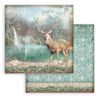 Stamperia Mini Scrapbooking Pad-Magic Forest, Paper, Multicoloured, 8 x 8 inches
