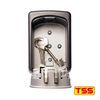 TSS Medium Size Wall Mounted Key Safe 4 Wheel Combination Key Lock Box Outdoor Key Box Wall Mounted