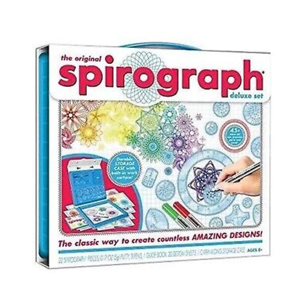 Spirograph Original Deluxe Design Set ~ Create Art Shape Designs - Brand New