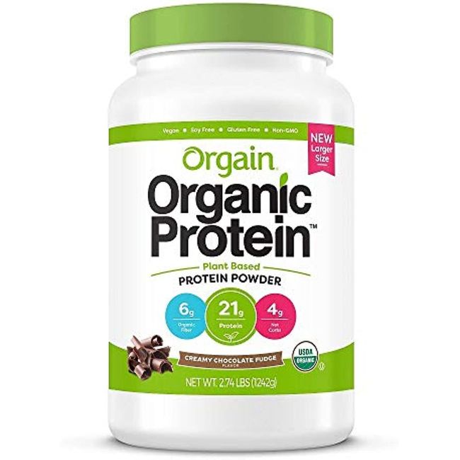 Orgain Protein Plant Based Powder Creamy Chocolate Fudge, 32 Oz