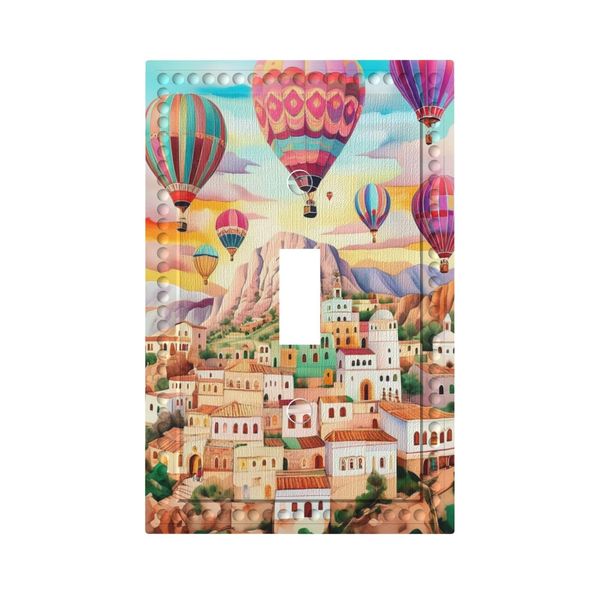 Decorative Art Light Switch Covers Town Single Toggle Wall Plate Decorative Switchcover Electrical Switchplate