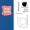 Off The Wall Plates - Fun Squigley Red Lines Decorative Acrylic Electrical Cover - Double Outlet