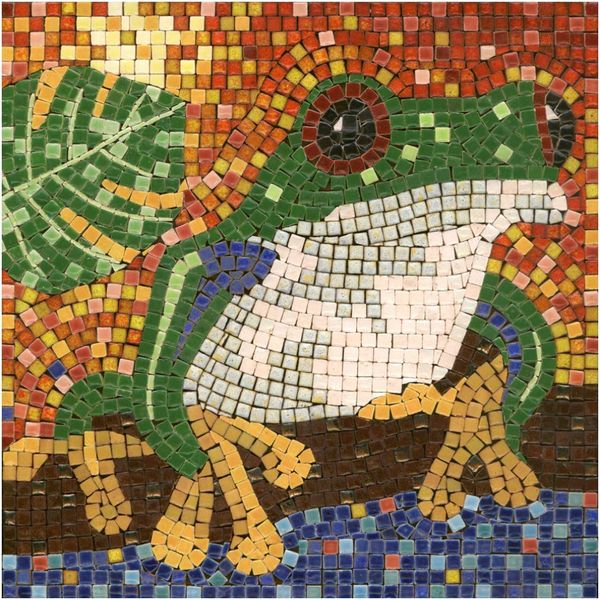 Make Your Own Mosaic Masterpiece with Our Adult Mosaic Kit, Square 7inch (20cm) Frog