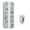 6 box set rhinestone parts, frames, pearl set, 3D metal parts, studs set, gel nail parts, metal parts, resin parts, art supplies.