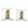 Dog Baseball Baseball glove Sports Throw Pillow