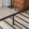 Twin Bed Frame with Wood Headboard,Meta