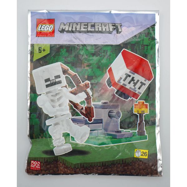 LEGO Minecraft: Skeleton with TNT Launcher and Bonus Tile,1 pc