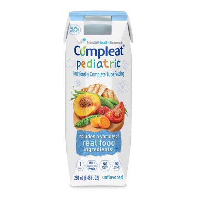 Compleat Pediatric Modified Tube Feeding Unflavored Food 8 oz. Case of 24