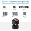 2D QR Hands-Free Barcode Scanner Omnidirectional Automatic Sensing Scanning USB Barcode Reader Adjustable Screen Scanning Platform Scanner for POS PC Supermarket Bookstore