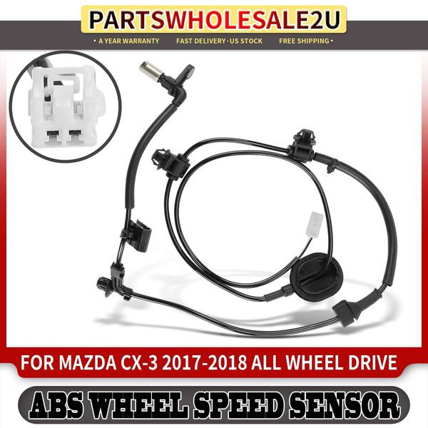 Rear Right Side ABS Wheel Speed Sensor for Mazda CX-3 2017-2018 All Wheel Drive