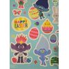New! Trolls, Happy Easter, Easter Bunny, Chicks, Eggs, Window Clings Decor