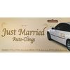 Beistle 55933 5-Pack Just Married Auto-Clings, Assorted