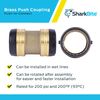 SharkBite 2 in. Brass Push Coupling