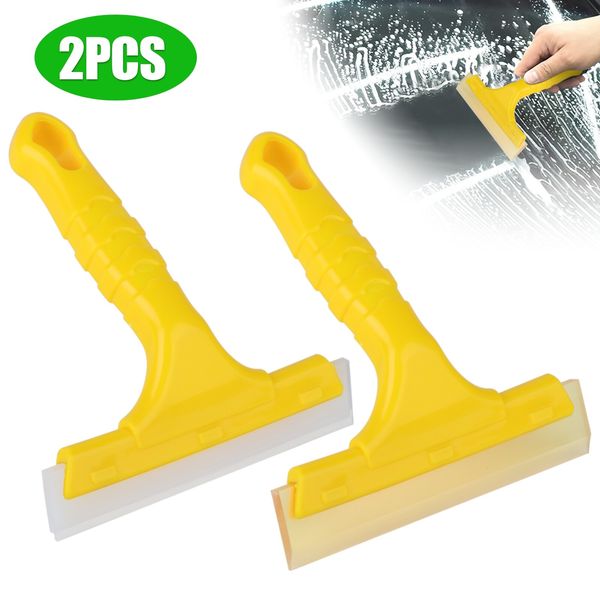 2X Silicone Squeegee for Window Glass Shower Door Car Windshield Clean Scrubber