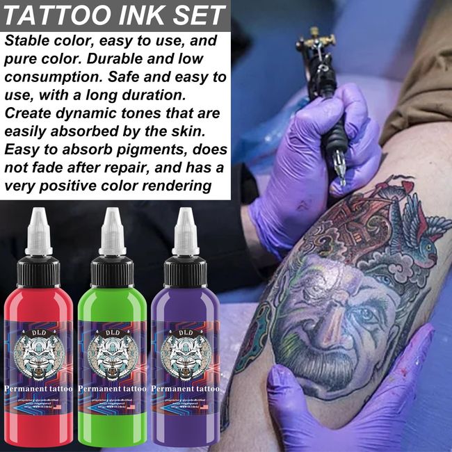 DLD White Tiger Tattoo Ink Set 1/2 oz 30ML/Bottle Vegan 14 Colour Tatt –  TweezerCo