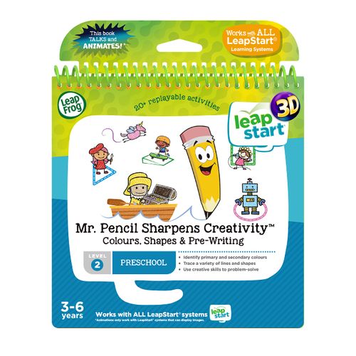 LeapFrog 462603 LeapStart Mr. Pencil Sharpens Creativity, Multi, for 3-6 years,Multicolor,1.8 x 17.8 x 18.7 cm