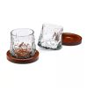 Ingenious Set of 2 Rotating Whisky Glass